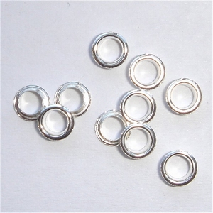 Sterling silver cores 4 x 3.7 mm