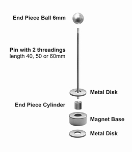 Magnet kit with 40 mm pin