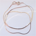 Sterling silver necklace flat chain 40 cm 