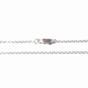 Sterling silver necklace round, 45 cm 