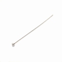 Zilveren headpins met bol, 7 cm-Ø 1 mm 