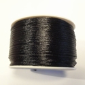 SK01 - Black satin cord, 5 m 